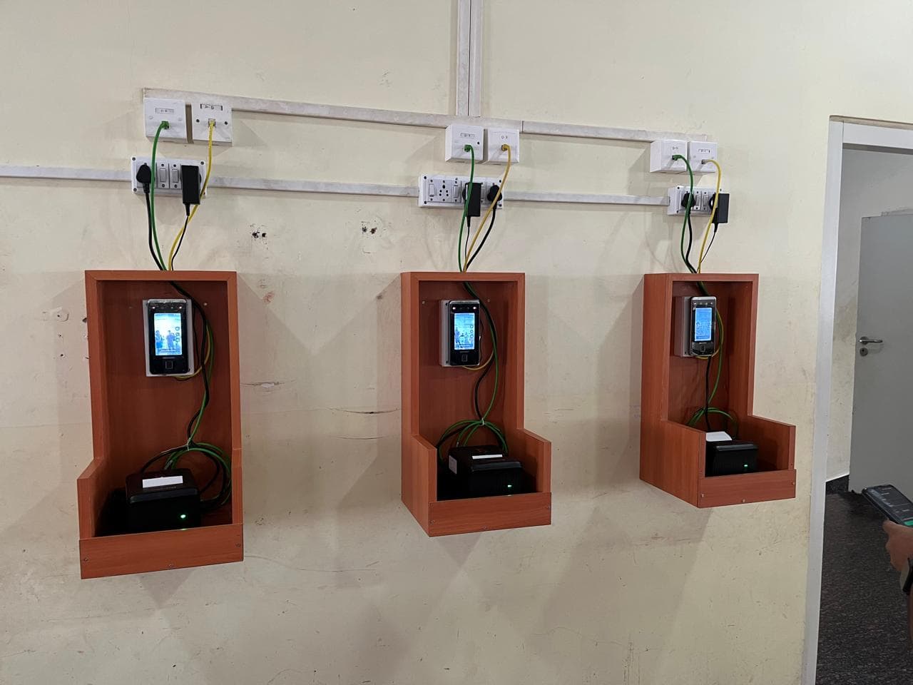 Inrec biometric canteen terminals installed at a client site